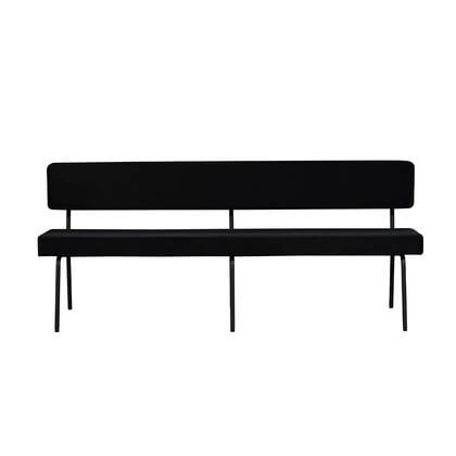 Bronx71 Velvet eetkamerbank Espen 190 cm Zwart