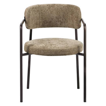 Bronx71 Velvet eetkamerstoel Gio Taupe