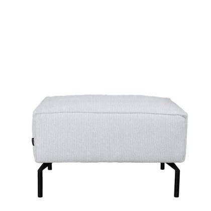Bronx71 Hocker Kansas ribstof off white Wit