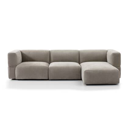 Bronx71 Scandinavische hoekbank Karla rechts 3-zits Taupe