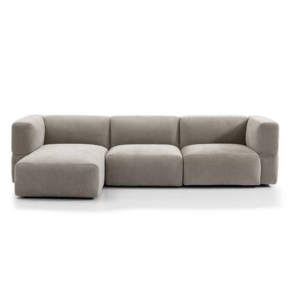 Bronx71 Scandinavische hoekbank Karla links 3-zits Taupe