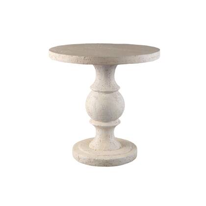 PTMD Bijzettafel Muza - 56x56x56 cm - Magnesium - Creme Crème