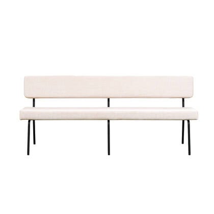 Bronx71 Scandinavische eetkamerbank Espen gerecyclede stof 190 Beige