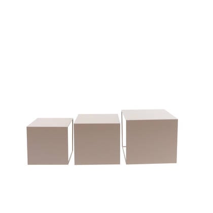 Bronx71 Bijzettafel Gianni metaal 40 cm hoog Taupe