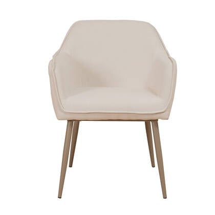 Bronx71 Scandinavische eetkamerstoel Elin off white gerecyclede stof - Beige