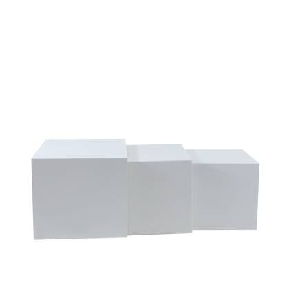 Bronx71 Bijzettafel Lucia metaal 34 cm hoog Wit