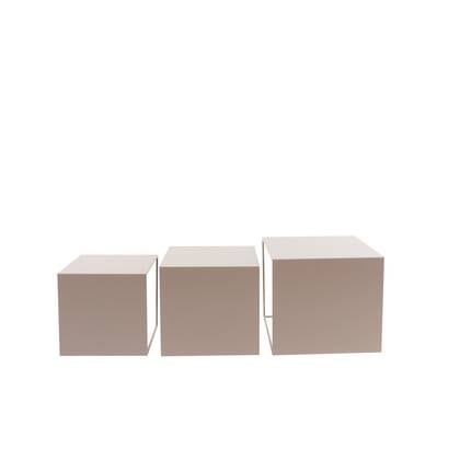 Bronx71 Bijzettafel Bianca metaal 37 cm hoog Taupe