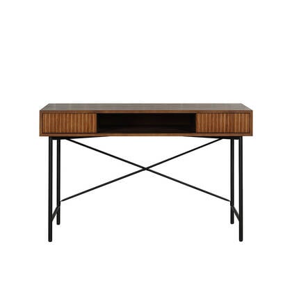 Bronx71 Bureau Maury rustiek eiken 120x55x77 cm Bruin