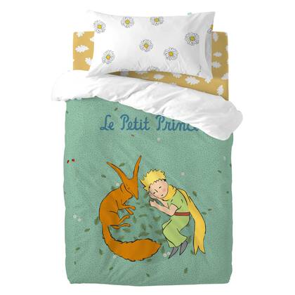 Le printemps Dekbedovertrek wieg 2-delig Le Petit Prince, Veelkleurig, 100% katoen, de kwaliteit van 150 hilos Multicolor