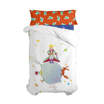 Le petit prince Dekbedovertrek 2-delig Le Petit Prince, Veelkleurig, 100% katoen, de kwaliteit van 150 hilos Multicolor