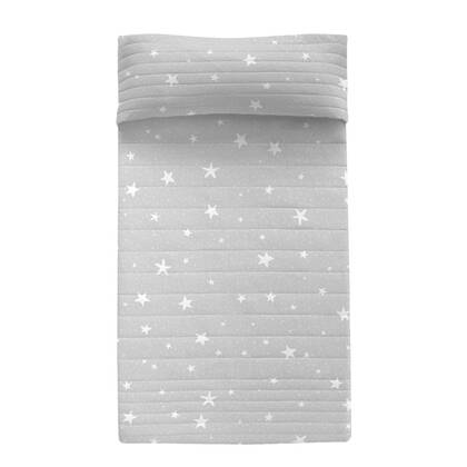 Little star Sprei Grijs Basic Kids, Grijs, 100% Katoen (buitenkant) 100% Polyester (vulling), de kwaliteit van 150 TC