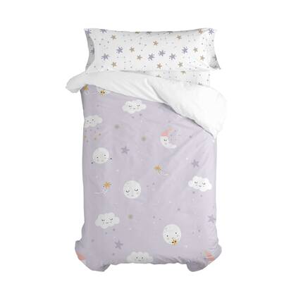 Moons Dekbedovertrek 2-delig 180x220 cm (Bed 105) Moshi Moshi, Veelkleurig, 100% katoen, de kwaliteit van 150 TC Multicolor