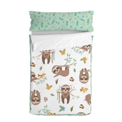 Happy sloth Noordse tas Moshi Moshi, Veelkleurig, 100% Katoen (buitenkant) 100% Polyester (vulling), de kwaliteit van 150 TC Multicolor