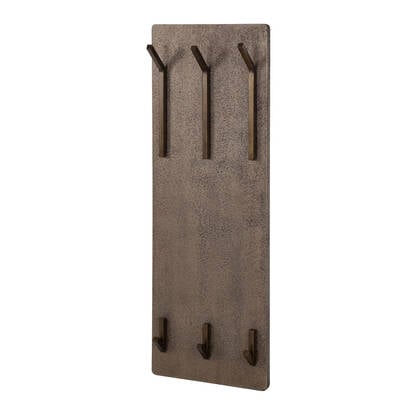 Fraaai Nowi kapstok 2x3 haken hoog - antiek Brons