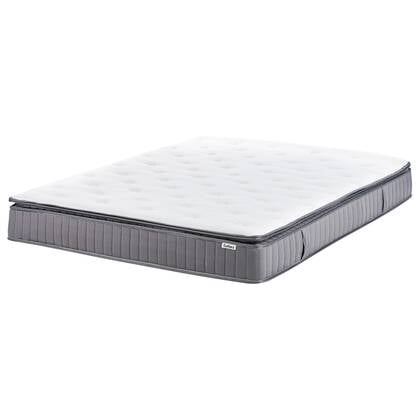 Beliani-PLEASANT-Pocketveringmatras medium-Wit-180x200 cm-Traagschuim