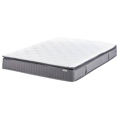 Beliani-PLEASANT-Pocketveringmatras medium-Wit-160x200 cm-Traagschuim