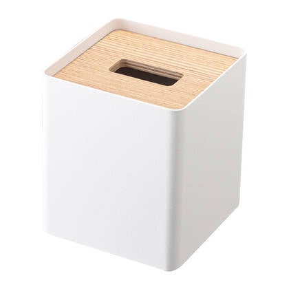 Yamazaki Tissuebox Vierkant - Rin - Wit