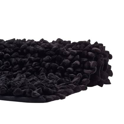 Rocca Badmat | 70 x 120 cm | Zwart | Katoen | Polyester