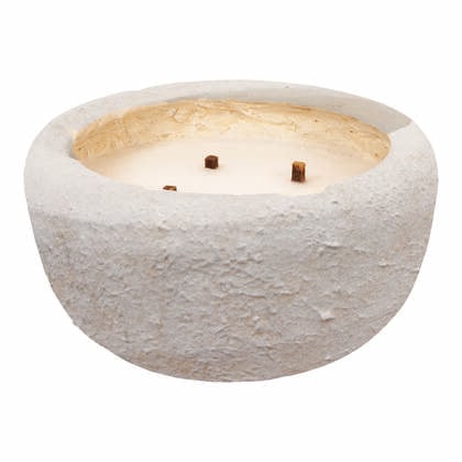 PTMD Gabor Cream Cement Outdoor Candle XL Beige