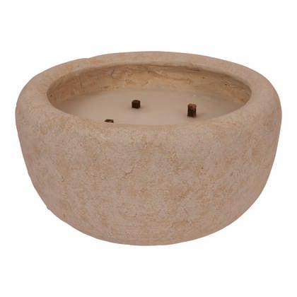 PTMD Gabor Brown Cement Outdoor Candle XL Bruin