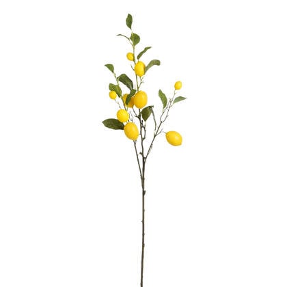 Mica Decorations Citroen Kunsttak - H104 cm - Geel