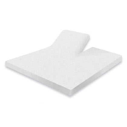 Eleganzzz Katoen Splittopper Molton Hoeslaken Wit