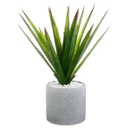 Atmosphera Aloe Vera Kunstplant - in keramische pot - 47 cm Groen