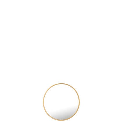 J-Line spiegel Mona Rond - ijzer|glas - - medium - Ø 50 cm Goud