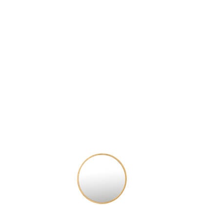 J-Line spiegel Mona Rond - ijzer|glas - - small - Ø 40 cm Goud