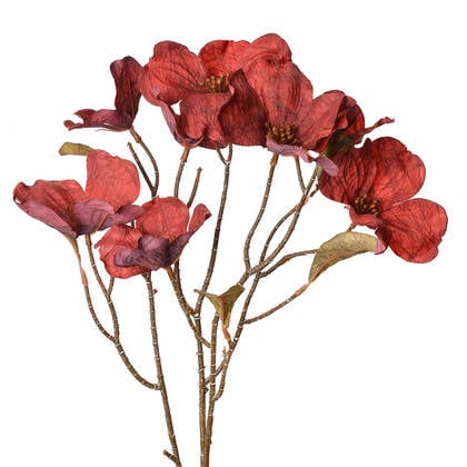 Clayre & Eef Kunstbloem 72 cm Rood Kunststof