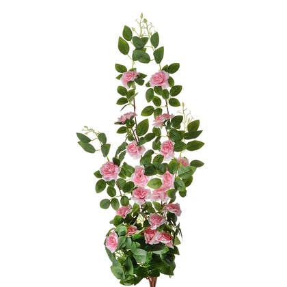 Clayre & Eef Kunstbloem 87 cm Roze Groen Kunststof