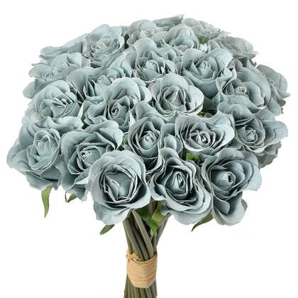 Clayre & Eef Kunstbloem 30 cm Blauw Kunststof