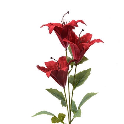Clayre & Eef Kunstbloem 72 cm Rood Kunststof