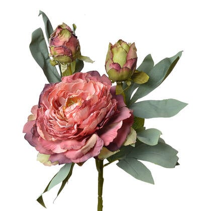 Clayre & Eef Kunstbloem 62 cm Rood Kunststof