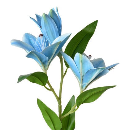 Clayre & Eef Kunstbloem 71 cm Blauw Kunststof
