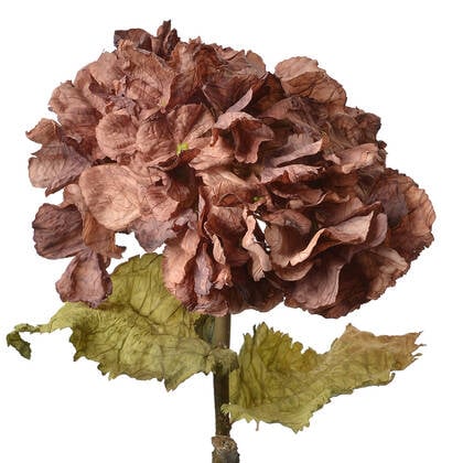 Clayre & Eef Kunstbloem Hortensia 55 cm Paars Kunststof