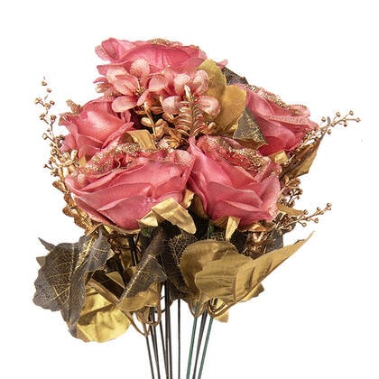 Clayre & Eef Kunstbloem 50 cm Roze Kunststof