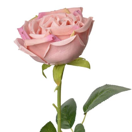 Clayre & Eef Kunstbloem Roos 61 cm Roze Kunststof