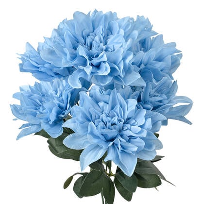 Clayre & Eef Kunstbloem 49 cm Blauw Kunststof