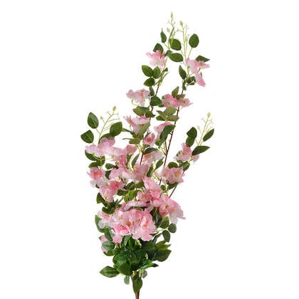 Clayre & Eef Kunstbloem 88 cm Rood Groen Kunststof Roze