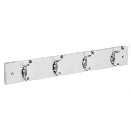 5Five Wandkapstok - - 4 ophanghaken - 42 x 9 cm - MDF Wit