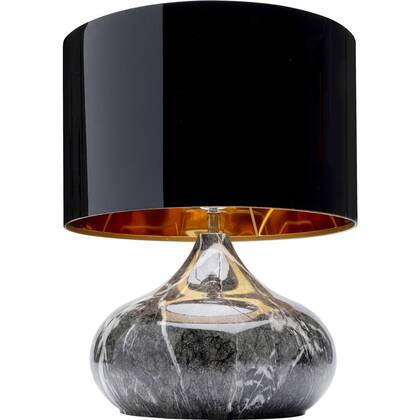 Kare Design Mamo Deluxe Tafellamp en zwart 38cm Grijs