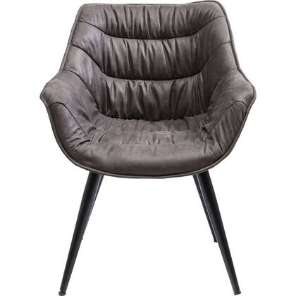 Kare Design Thelma Stoel met armleuningen Grijs