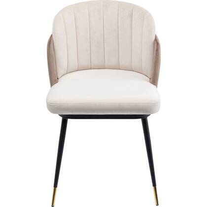 Kare Design Hojas Stoel fluweel en taupe Beige