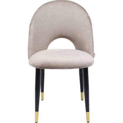 Kare Design Iris stoel - fluweel - Beige