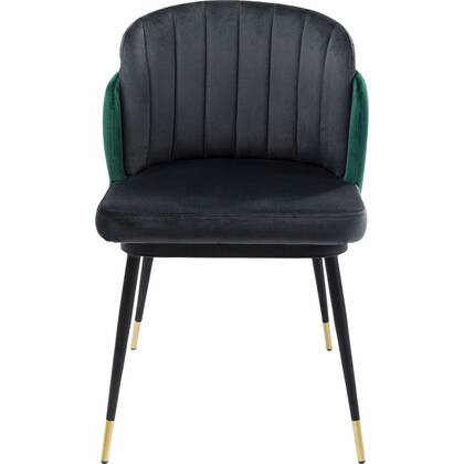Kare Design Hojas Stoel fluweel en groen Grijs
