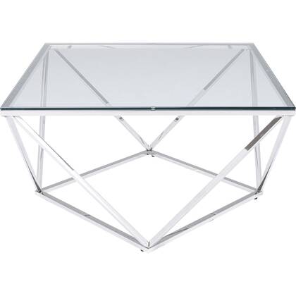 Kare Design Cristallo Salontafel 80x80cm Zilver