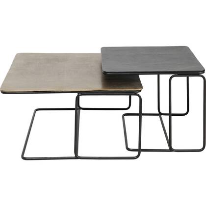 Kare Design Diego Salontafel Set van 2 Zwart