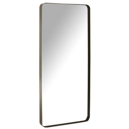 J-Line spiegel Markus - metaal|glas - - large - 180 x 80 cm Zwart