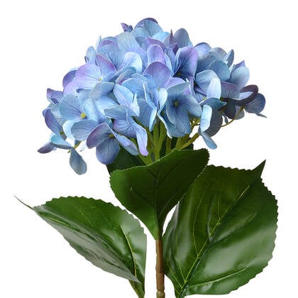 Clayre & Eef Kunstbloem Hortensia 68 cm Blauw Kunststof